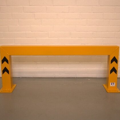 Standard truckværn 1 meter pulverlakeret i sikkerhedsgul