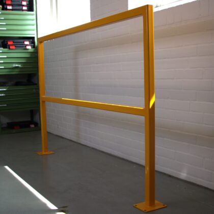 Hegn 1,5 meter i pulverlakeret sikkerhedsgul