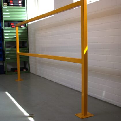 Hegn 2 meter i pulverlakeret sikkerhedsgul